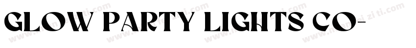 Glow Party Lights Co字体转换